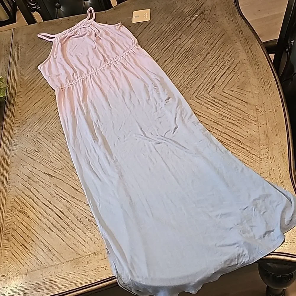 Pink purple ombre halter maxi dress girls size L NWT Bixby Lane